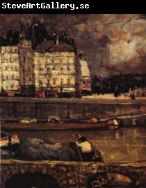 James Wilson Morrice The Left Branch of the Seine before the Place Dauphine